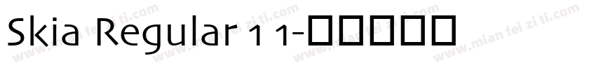 Skia Regular 1 1字体转换
